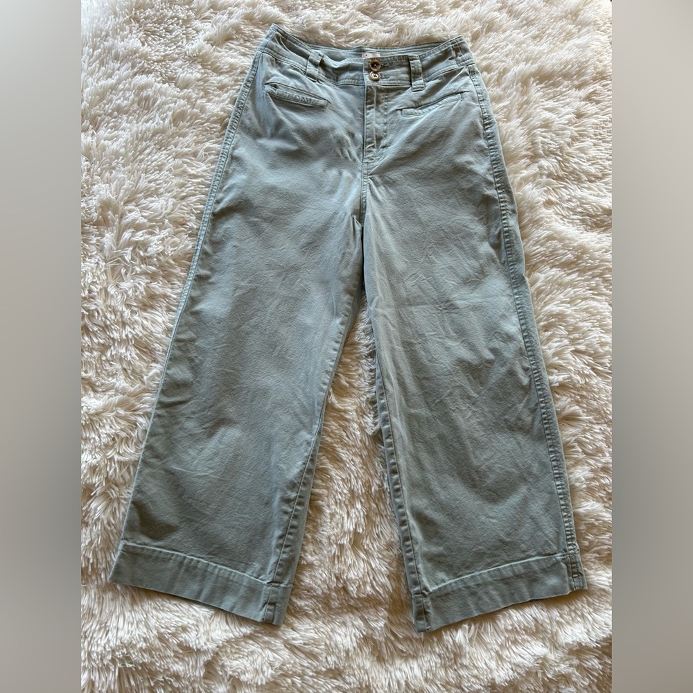 a new day | High-Rise Cropped Wide Leg Pants - Picture 3 of 10